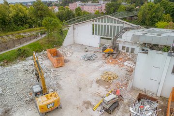 Abrissarbeiten Volksgarten