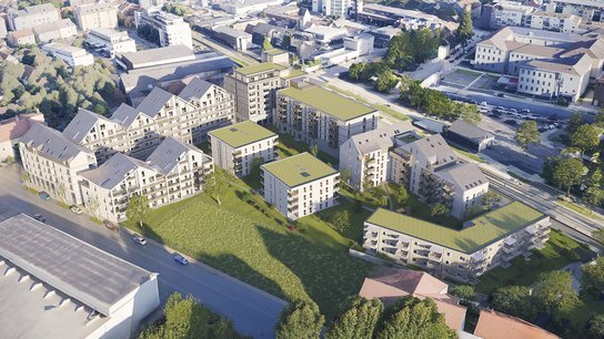 Visualisierung Lokalbahnareal © Lichtflutvisuals