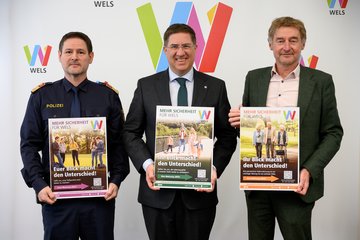Pressekonferenz-Foto Sicherheit