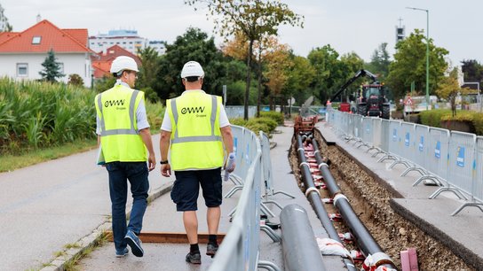 eww Fernwärme Bauarbeiten © dualpixel Martin Seifried