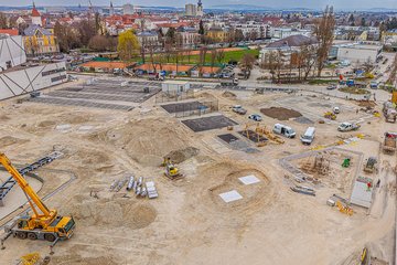 Baufortschritt Volksgarten April 2026