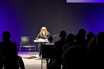 Lesung Stadtschreiberin Irene Diwiak 2023 © Medienkulturhaus