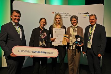 Radgipfel 2025 Auszeichnung © BMIMI Stadtgemeinde Saalfelden Bernhard Pfeffer
