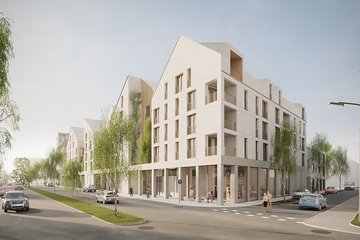 Lokalbahnareal Visualisierung Ecke Dragonerstraße Feldgasse © WHG