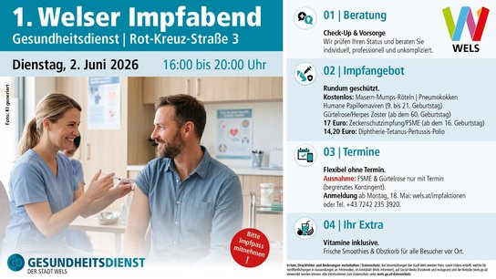Sujet Impfabend Gesundheitsdienst