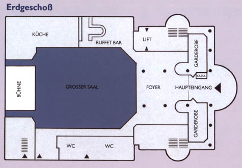 Plan Stadthalle Erdgeschoss