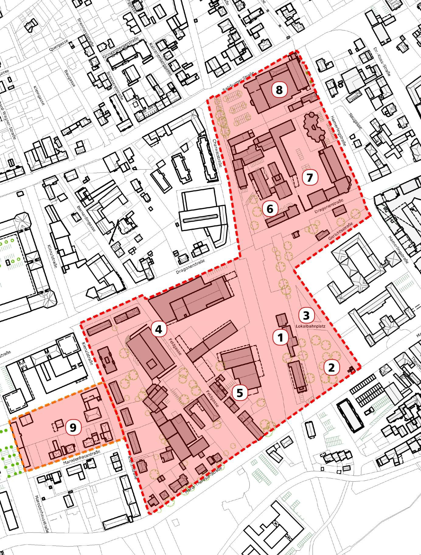 Lokalbahnhof Stadtplan